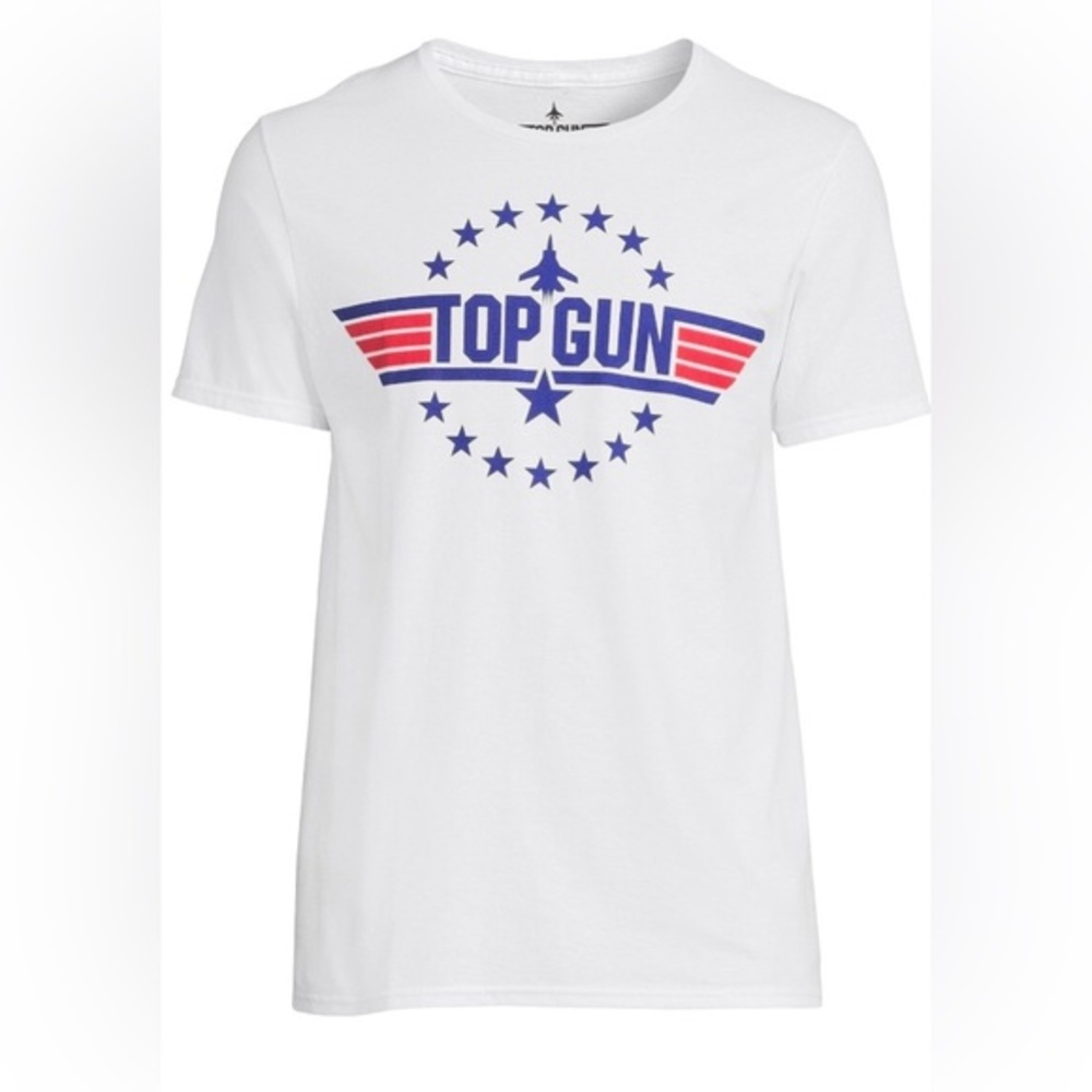 Top Gun Maverick Graphic print crew neck white T-Shirt. size 3XL new